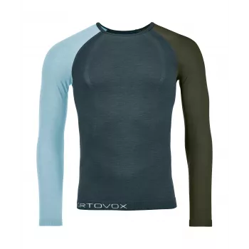 Tricou cu mânecă lungă Ortovox 120 Comp Light - Dark Arctic