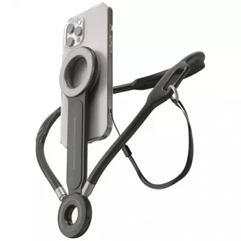 4smarts POV suport magnetic de gât pentru smartphone - antracit