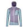 Hanorac Ortovox Fleece Grid pentru femei - glacier grey
