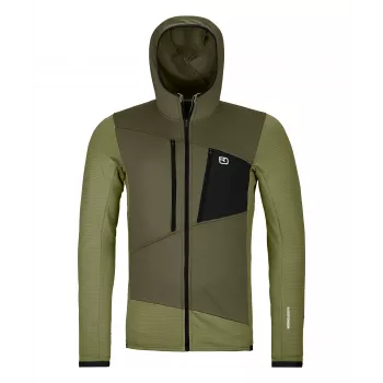 Hanorac cu glugă Ortovox Fleece Grid pentru bărbați L Wild Herbs