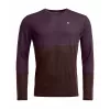 Ortovox 185 Rock N Wool Long Sleeve - Dark Wild Berry, mărimea M