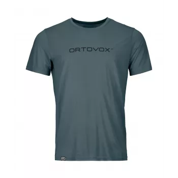 Tricou Ortovox 150 Cool Brand Dark Arctic Grey L