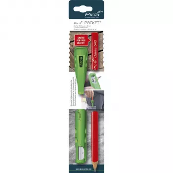 Pica Pocket cu 1 creion de dulgher 24 cm