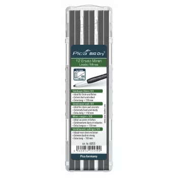 Pica BIG DRY mine pentru zidari 10H - pachet de 12, 2x5mm, grafit