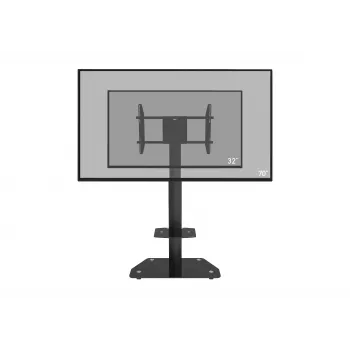Suport mobil celexon Professional Adjust-3270MP portrait pentru ecrane 32-70 inch , aluminiu anodizat, sticlă mată, negru