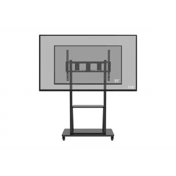 Celexon Economy 55110MP suport mobil TV pentru ecrane plate, oțel vopsit, negru mat, dimensiune ecran 139,7-279,4 cm (55-110 inch)