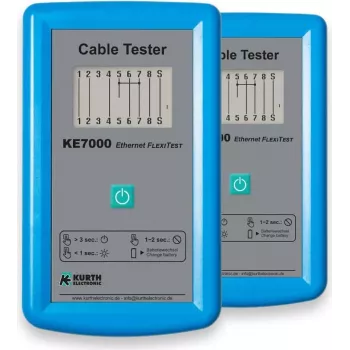 Tester de cabluri Kurth Electronic KE7000 UTP/STP albastru