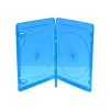 MEDIARANGE BOX38-3-30 Blu-ray Case - 3 Discs - Blue - Transparent - Plastic - 120 mm - RoHS