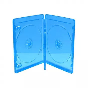 MEDIARANGE BOX38-4-30 Jewelry Box - 4 Discs - Blue - Transparent - Plastic - 120 mm - Dust-resistant - Scratch-resistant