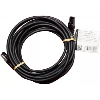 Cablu patch IT-BUDGET Full Copper Premium - Flex AWG 26 - Cat.8.1 - 2000 MHz - fără halogen - PoE+ - 40 Gbit - negru - 5 m (90ITBFLEX81PK5S)