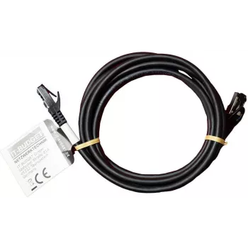 Cablu patch IT-BUDGET Full Copper Premium - Flex AWG 26 - Cat.8.1 - 2000 MHz - fără halogen - PoE+ - 40 Gbit - negru - 2 m (90ITBFLEX81PK2S)