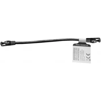 Cablu patch IT-BUDGET Full Copper Premium - Flex AWG 26 - Cat.8.1 - 2000 MHz - fără halogen - PoE+ - 40 Gbit - negru - 0,5 m (90ITBFLEX81PK050S)