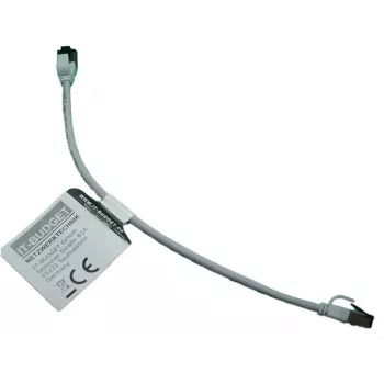 Cablu patch IT-BUDGET Full Copper Premium - Slim AWG 28 - Cat.8.1 - 2000 MHz - fără halogen - PoE+ - 40 Gbit - gri - 0,25 m (90ITBSLIM81PK025G)