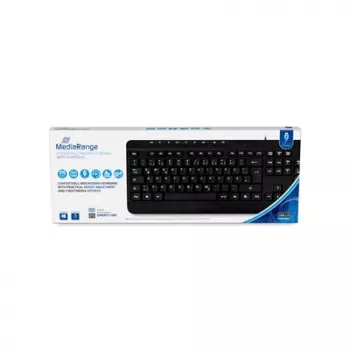 MediaRange Tastatură multimedia cu fir, QWERTY (GR), negru (MROS102-GR)