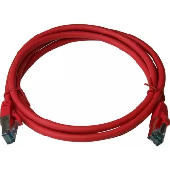 Cablu patch IT-BUDGET Full Copper Premium Cat.6A 500 MHz LSZH PoE+ AWG 26/7 roșu 2 m