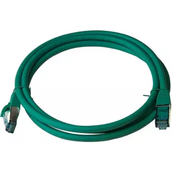 Cablu patch IT-BUDGET Solid Copper Premium - Cat.6A - 500 MHz - fără halogen - PoE+ - AWG 26/7 - verde - 3 m