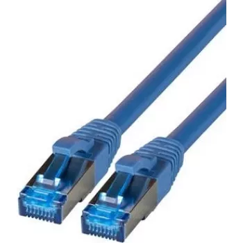 Cablu patch IT-BUDGET Full Copper Premium - Super Flex TPE - Cat.6A - 500MHz - LSZH - PoE+ - AWG 27 - albastru - 3 m