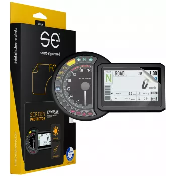 smart.engineered SE-DCP-2-0102-0060-1-M Display Protection Film for Kawasaki Versys 1000 SE (2019+) / H2 SX SE (2018+) - Transparent