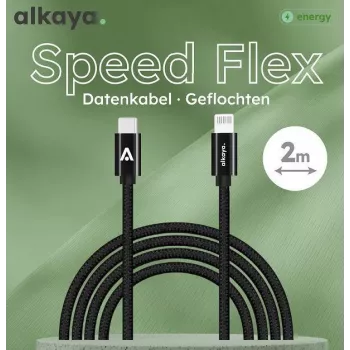 ALKAYA Speed Flex Cablu USB-C la Lightning 2 m Alb (CL-60033)