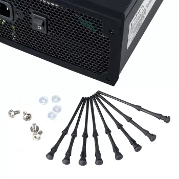 Suporturi antivibrație pentru ventilatoare Akasa AK-MX002 - negru - cauciuc - silicon - set de 4