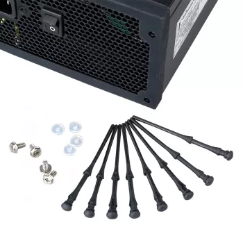 Suporturi antivibrație pentru ventilatoare Akasa AK-MX002 - negru - cauciuc - silicon - set de 4