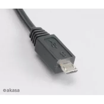 Cablu Akasa AK-CBUB05-10BK USB 2.0 - USB-A la Micro-USB-B - 1 m - negru