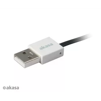 Cablu Akasa PROSLIM USB 2.0 roz Superslim sincronizare și încărcare A - Micro B - 1 m
