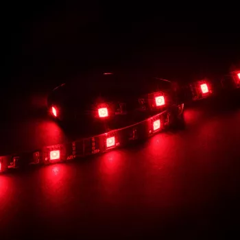 Bandă LED roșie Akasa Vegas M AK-LD05-50RD pentru iluminare internă carcasă PC, 50 cm, montare magnetică, Molex 4-pin
