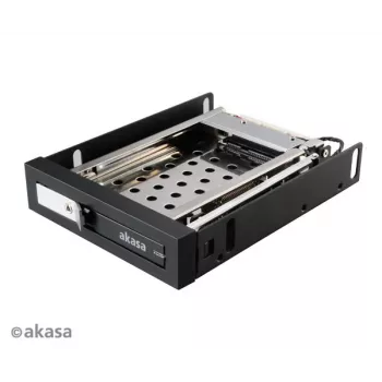 Adaptor bay unitate Akasa AK-IEN-08 de la 2,5 inch la 3,5 inch - SATA III 6 Gbit/s - plastic/oțel inoxidabil - negru
