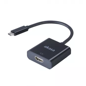 Adaptor video extern Akasa - USB-C la HDMI - 4K@60Hz - negru