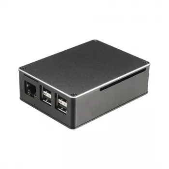 Akasa A-RA02-M1B Raspberry Pi Case - Aluminium - Fanless Passive Cooling - Black