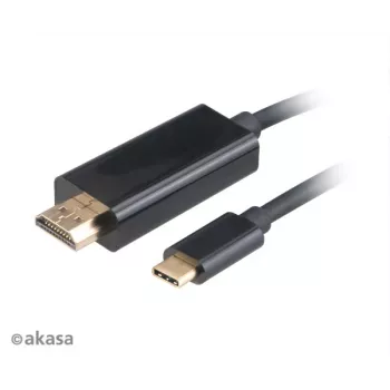 Cablu adaptor Akasa AK-CBCA12-18BK USB-C la HDMI 1,8m negru