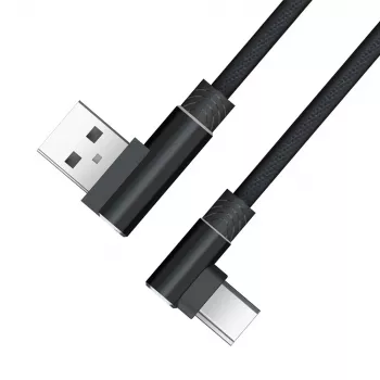 Cablu Akasa AK-CBUB39-10BK USB 2.0 - USB-A la USB-C - 1 m - negru
