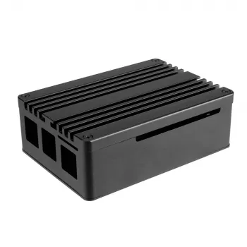 Carcasă Akasa Pi-4 - aluminiu anodizat - neagră