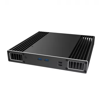 Akasa Plato PX - desktop - PC - aluminiu - negru - UCFF - birou acasă