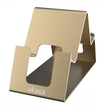Suport Akasa Aries Pico din aluminiu pentru telefon și tabletă, auriu