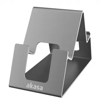 Suport Akasa Aries Pico din aluminiu pentru telefon și tabletă, gri