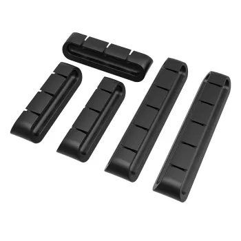 Suport organizare cabluri Akasa 3x3 porturi + 2x5 porturi negru