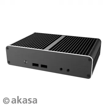 Akasa Newton CAC carcasă fără ventilator pentru Intel NUC 11th Gen Atlas Canyon (negru)