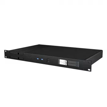 Akasa Galileo TU1 Plus Intel LGA1700 1U carcasă Thin Mini-ITX fără ventilator - negru