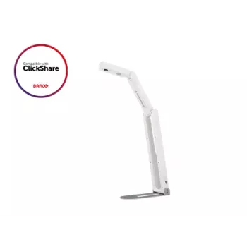 Lumens DC-F20 HD/2K USB Document Camera, 5 MP Sensor, 1920 x 1080 at 30 fps, Shooting Area 453 x 340 mm (A3), 16x Total Digital Zoom, Built-in Microphone