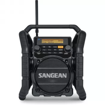 Sangean U-5 DBT (Utility 50) negru - Radio portabil DAB+/FM cu Bluetooth, IP64, 7W RMS