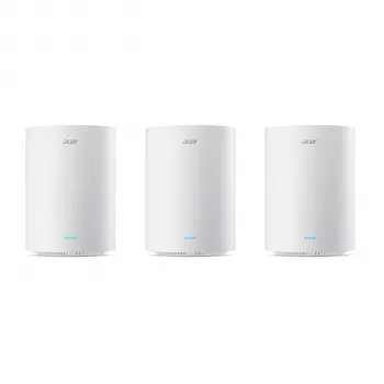 Router mesh Acer Ovia T360 Wi-Fi 6 triple pack (3 unități) - AX3000, dual-band, acoperire până la 7.500 sq. ft.