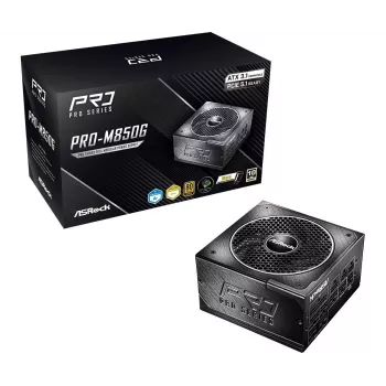 ASRock PRO-M850G Sursă de alimentare 850W 80 PLUS Gold complet modulară ATX 3.0