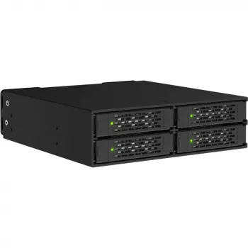 ICY DOCK ToughArmor MB699V5P-B V3 carcasă rack mobil 4-bay SSD 2,5 inch NVMe U.2/U.3 PCIe 5.0 pentru bay 5,25 inch (cu conector MCIO)