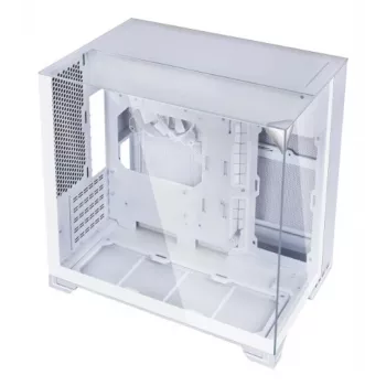 Carcasă Lian Li O11 Vision-M Micro-ATX, sticlă securizată, albă