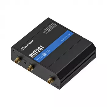 Router industrial Teltonika RUT261 - 4G LTE Cat 6, Wi-Fi 4, Dual SIM, sursă de alimentare UE