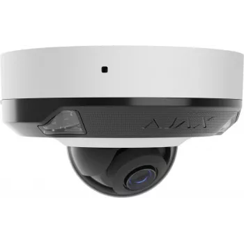 Cameră de rețea AJAX DomeCam Mini HL (8 MP, 2,8 mm) albă