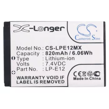 Baterie de schimb Cameron Sino LP-E12 pentru Canon EOS seria M
