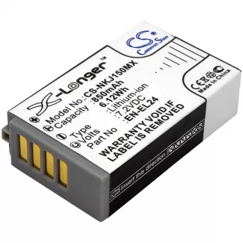 Baterie de schimb Cameron Sino CS-NKJ150MX pentru Nikon EN-EL24 (850mAh, 7,2V, Li-ion)
